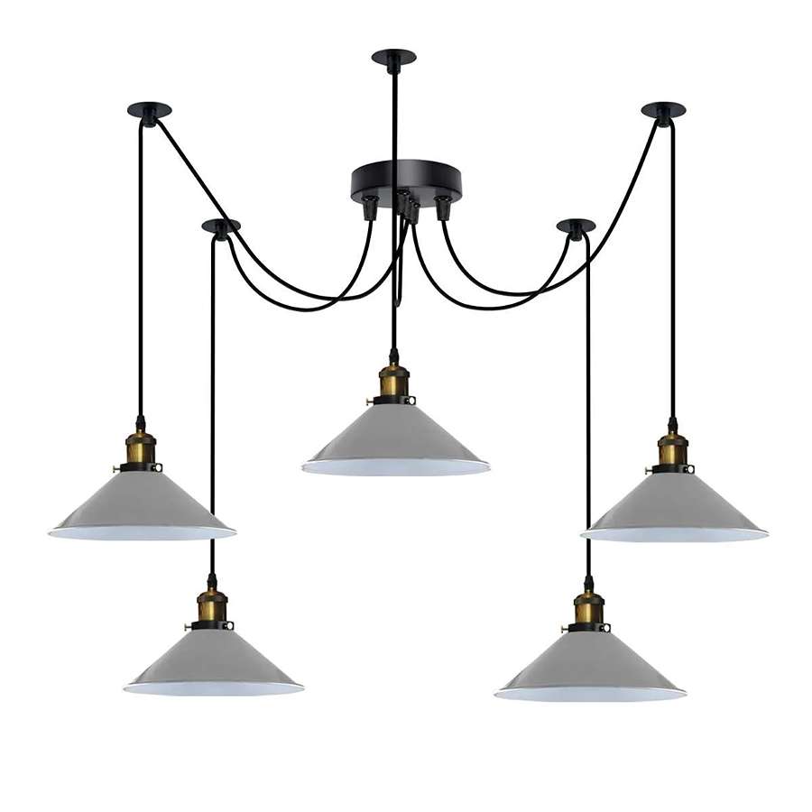 gray multi pendant light