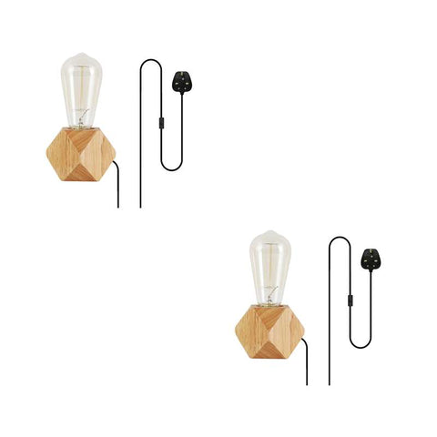 Base de lampe de Table en bois massif E27 220V, 3 broches, prise avec interrupteur marche/arrêt ~ 4558