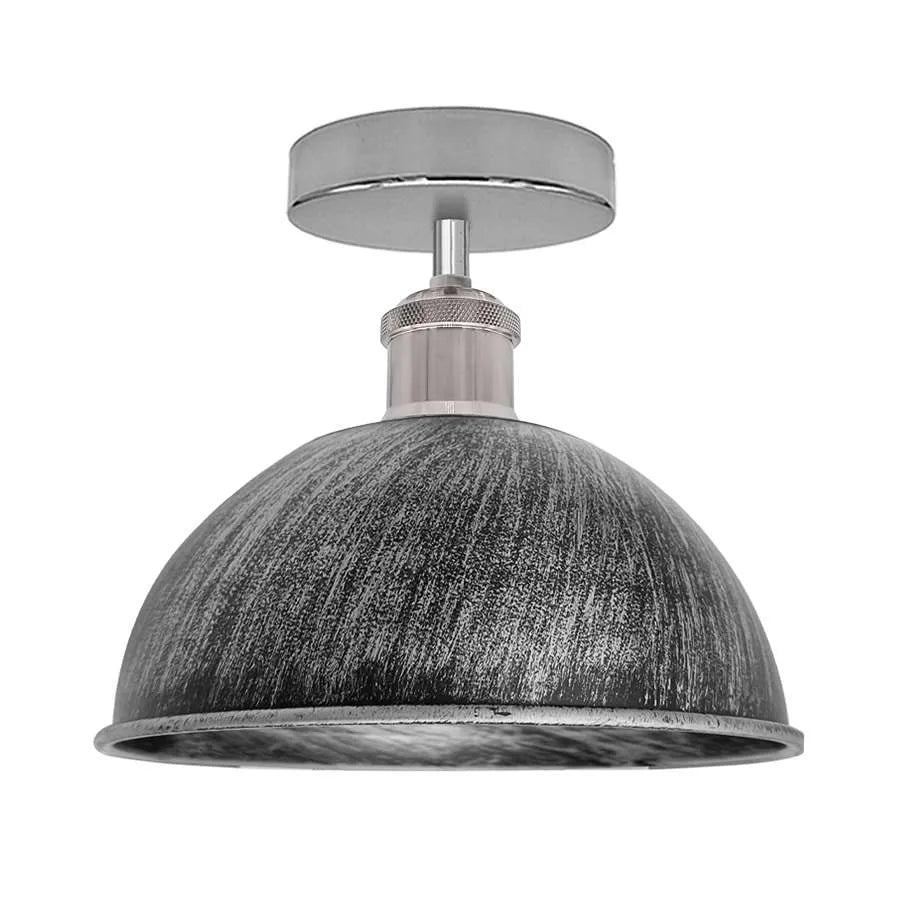 Vintage Retro Industrial Flush Mount Ceiling Light metal lampshade-Main image