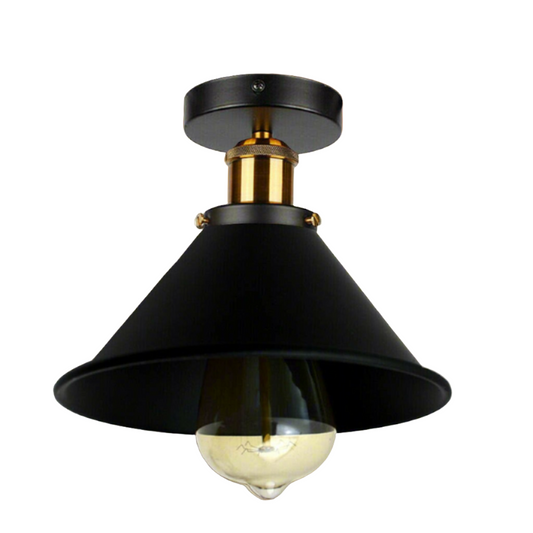  Ceiling Light Black & Gold