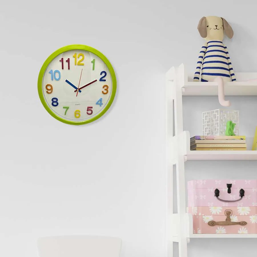 Yellow Kids Clock