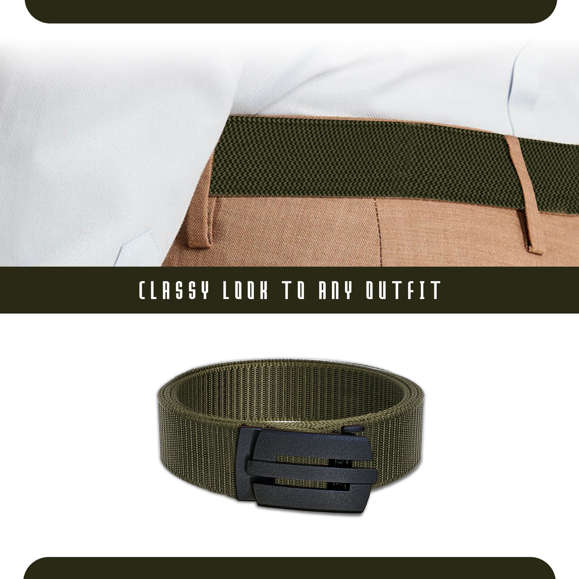 Plastic Buckle Military Webbing Nylon Release Belt For Unisex