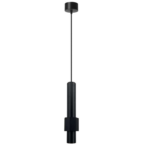 Lampe LED cylindrique moderne à Long Tube en aluminium, noir et or, pendentif de plafond, ~ 4591