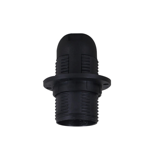 Support d'ampoule E14 Edison, petite vis, support de lampe en plastique noir, douille E14 UK ~ 4412