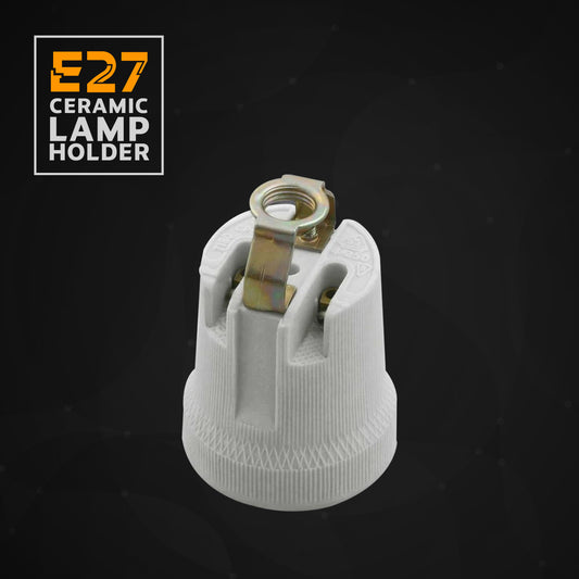 Support de lampe à vis en céramique et porcelaine Type 3 ES E27 Edison ~ 2964