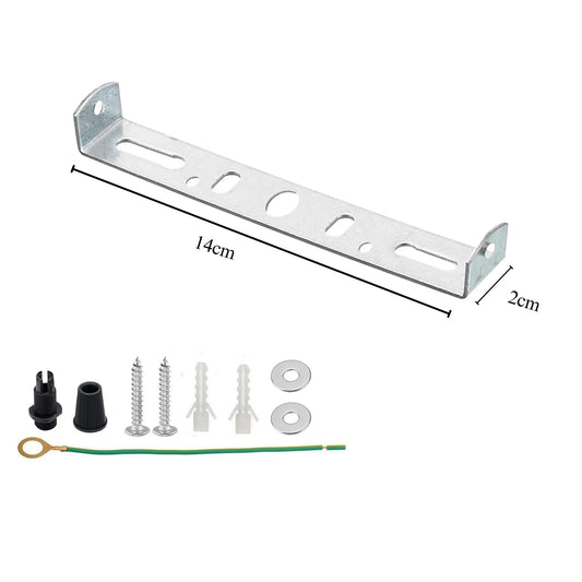 Support de sangle de rosace de plafond à montage latéral de 140mm pour la fixation de la lumière, support de plaque de plafond en métal ~ 4122