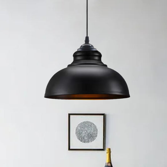Lampe suspendue moderne noire, plafonnier courbé ~ 1510