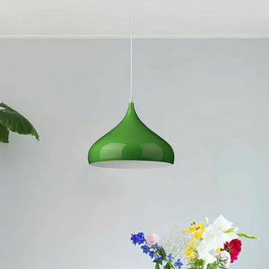 Lampe suspendue Vintage verte moderne, éclairage de plafond suspendu industriel ~ 1512