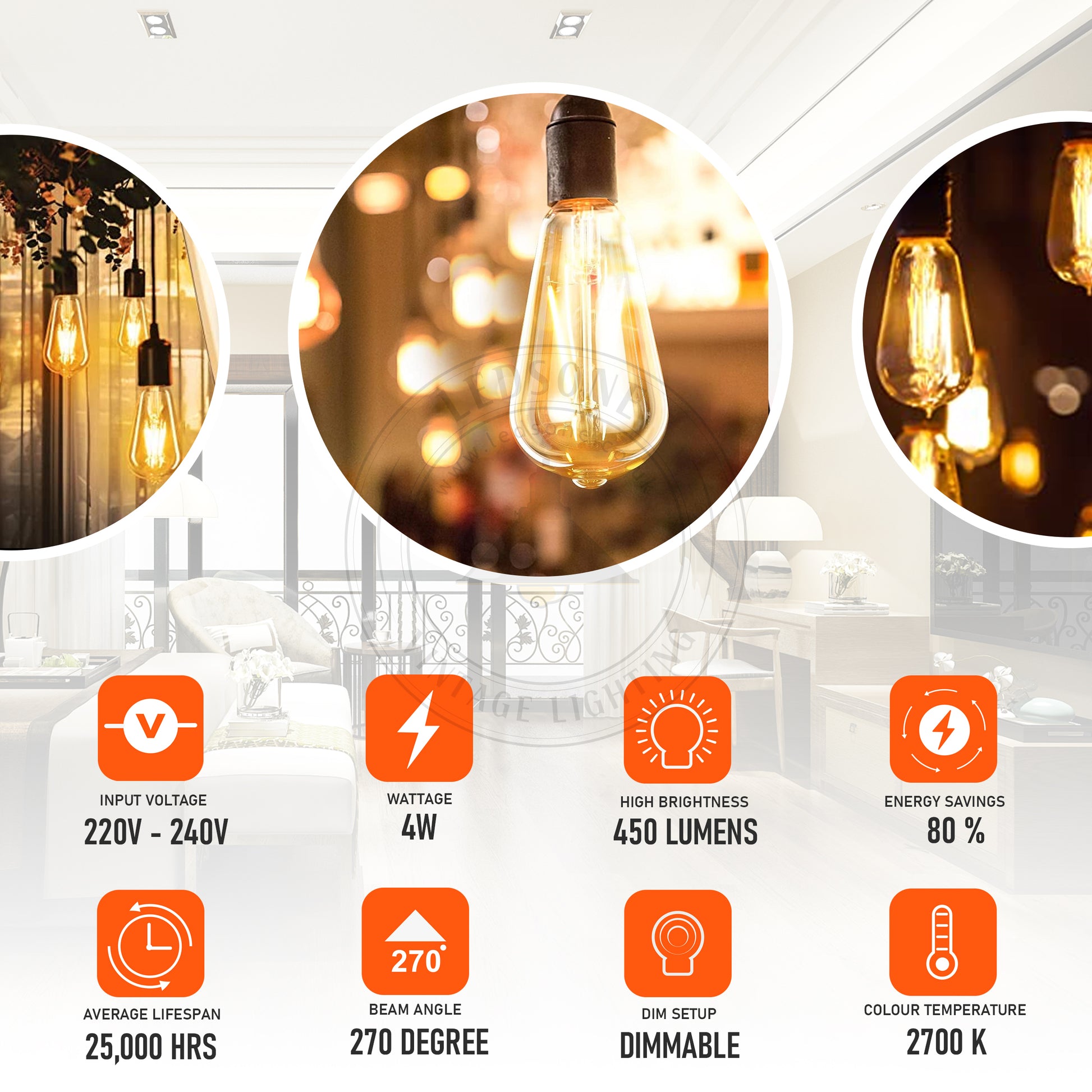  Retro Classic Filament LED Bulbs