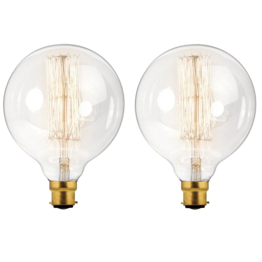 Paquet de 2 ampoules B22 LED Edison à intensité variable, verre ambré Vintage, blanc chaud 2700K, ~ 5341