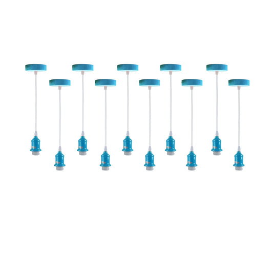 Paquet de 10 luminaires suspendus industriels, support de lampe plafonnier ~ 4271