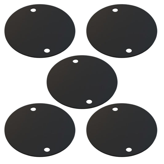 Circular Conduit Box Lid Black 20mm Conduit Lighting Metal Cover