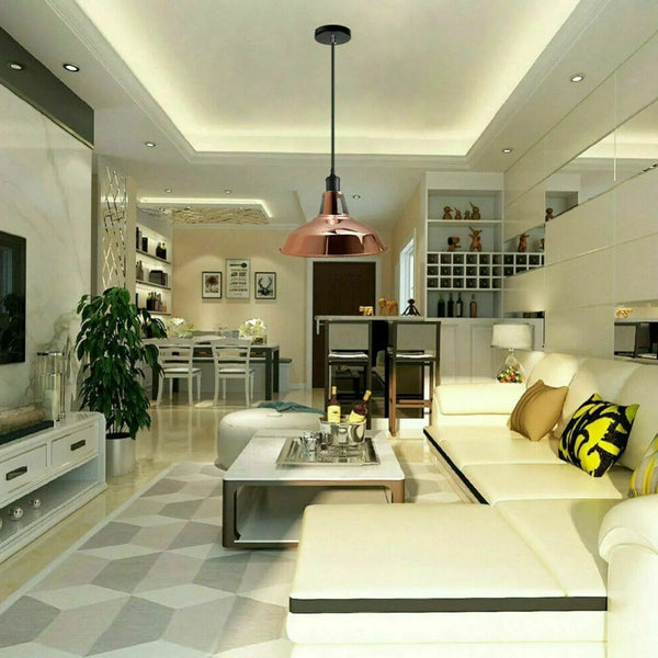 Suspension support interrupteur plafond métal industriel rotatif vintage