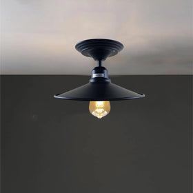 Abat-jour moderne en métal pour suspension de plafond rétro vintagenoir E27 ~1738