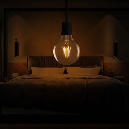 Ampoule LED vintage G80 filament B22 4W blanc chaud — Ledsone.fr