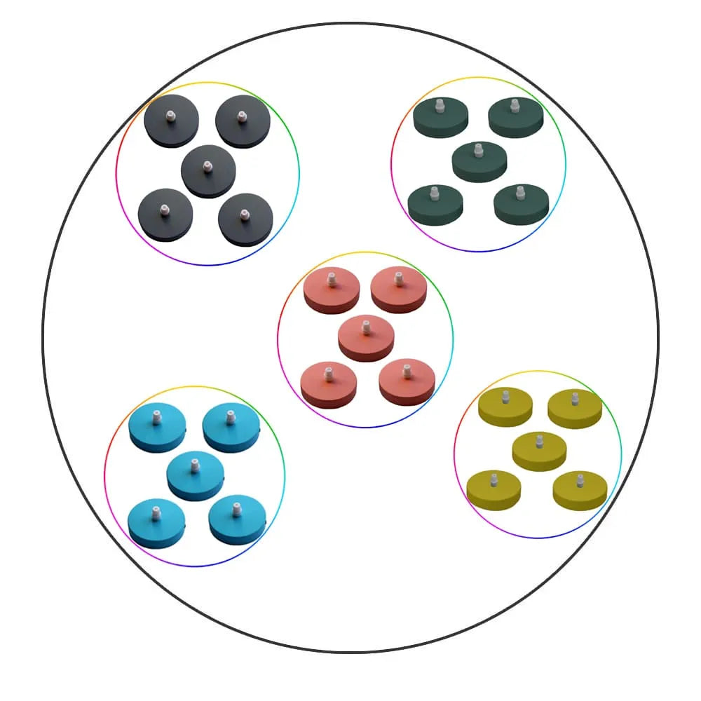 Rosaces plafond industrielles pour suspension LED