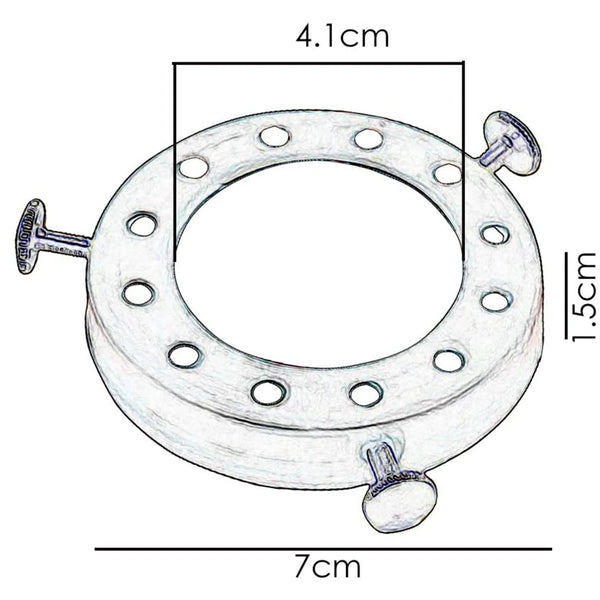 Bouchon d'Abat-Jour Blanc pour Suspension, Support Douille-Durable