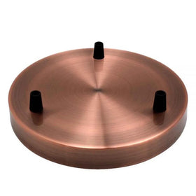 Rose de Plafond Multi-sorties 3 Voies en Cuivre ~3083