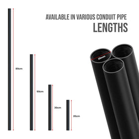 Conduit Rond Fileté Acier Noir 20mm Raccord DIY Éclairage Steampunk Industriel ~5757