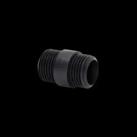 LEDSone Mamelon Hexagonal BSP en Acier Noir – Filetage Mâle ~5617
