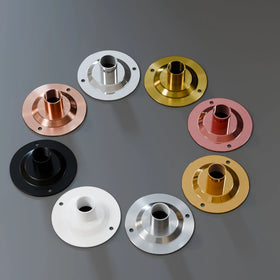 Couvercle Dôme Conduit Embout Décoratif Acier pour Éclairage Steampunk DIY - 5564