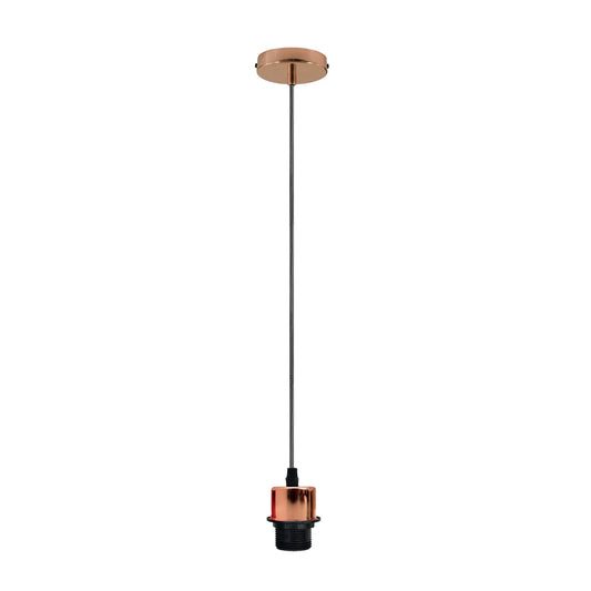 Lampe suspendue en or Rose, support de lampe E27, plafonnier, avec câble en PVC ~ 4220