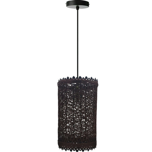 Abat-jour en rotin naturel pour lampe sur pied design