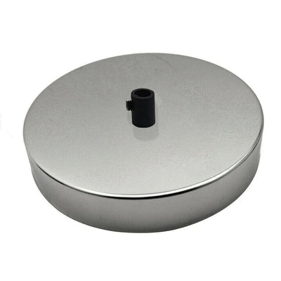 Rose de plafond multi prises métal chromé 120x25mm ~1747