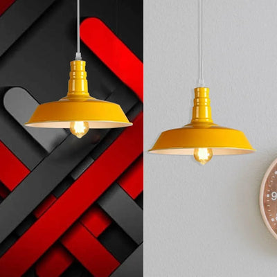 Suspension jaune plafonnier réglable E27 ~ 4002