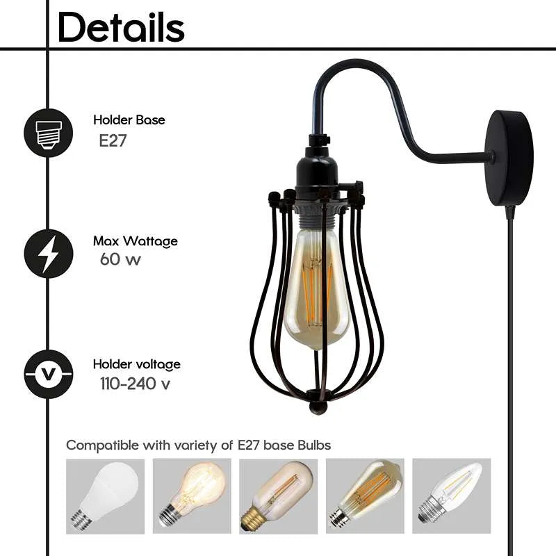 plug in wall sconce