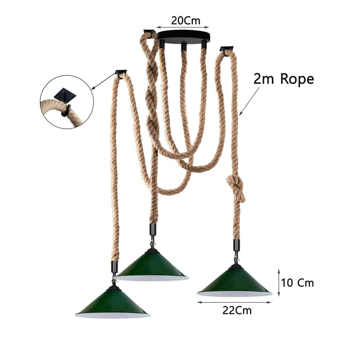 suspension luminaire araignée