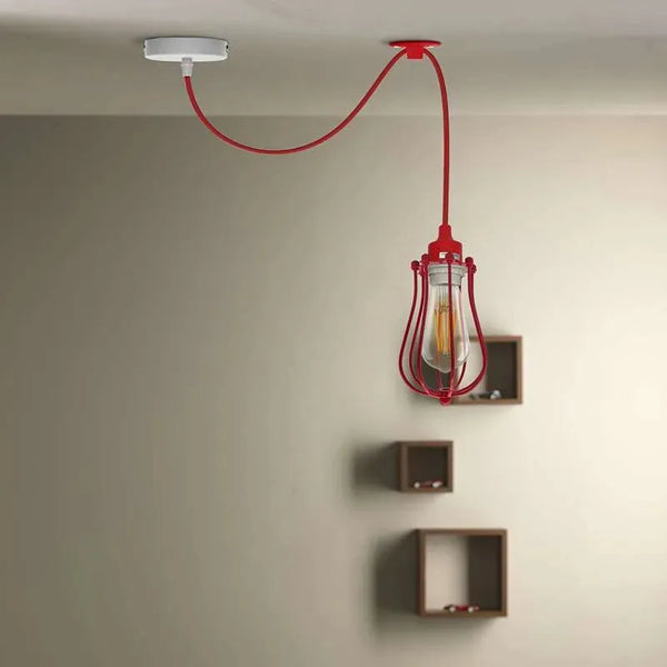 plafonnier multi-bras noir mat style loft