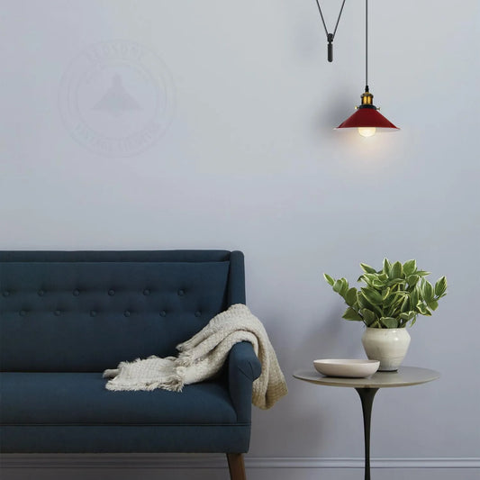 plafonnier LED rétro industriel 