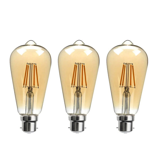 Ampoules LED Baïonnette ST64 B22 4W Dimmable Filament Edison Ampoules ~1673