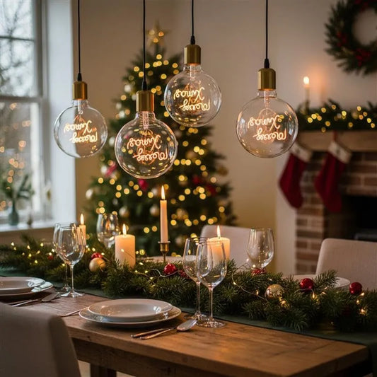 Ampoule LED Vintage Edison E27 G125 Noël Décoration 4W Blanc Chaud~1676