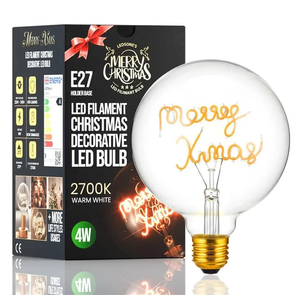 Ampoule LED Vintage Edison E27 G125 4W Blanc Chaud