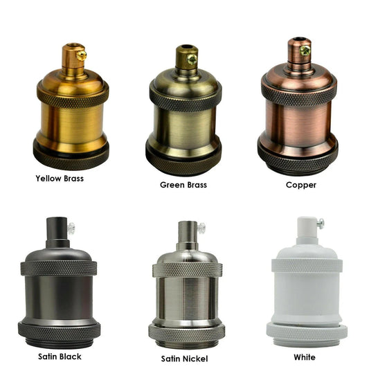 Kit Complet Suspension — Rosace de Plafond, Câble Textile et Douille E27 ~1760