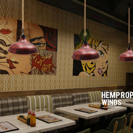 Suspension plafonnier en chanvre industriel moderne rétro ~1790