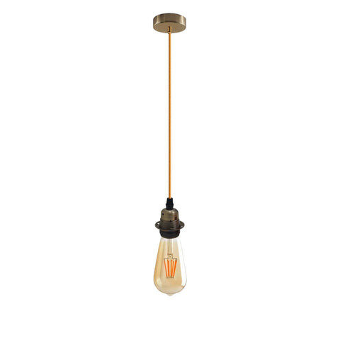 Support de lampe suspendu flexible en tissu avec rosace de plafond ~ 2336