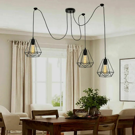 Lustre araignée DIY - Câble flexible et moderne de 2 m ~1796