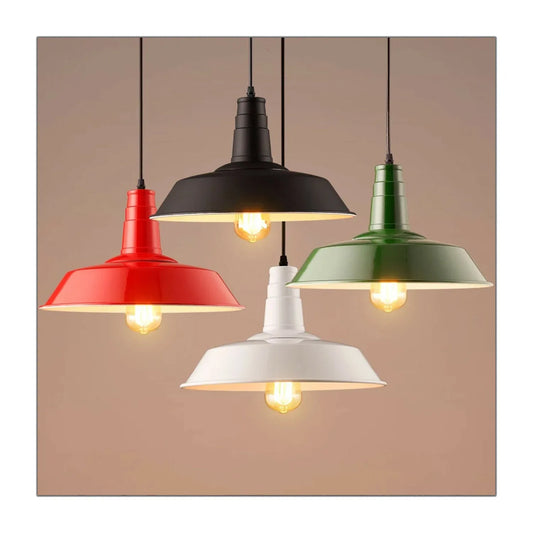 Suspension Style Fermier Industrielle – Abat-jour Bol Métallique pour Cuisine & Couloir ~1824