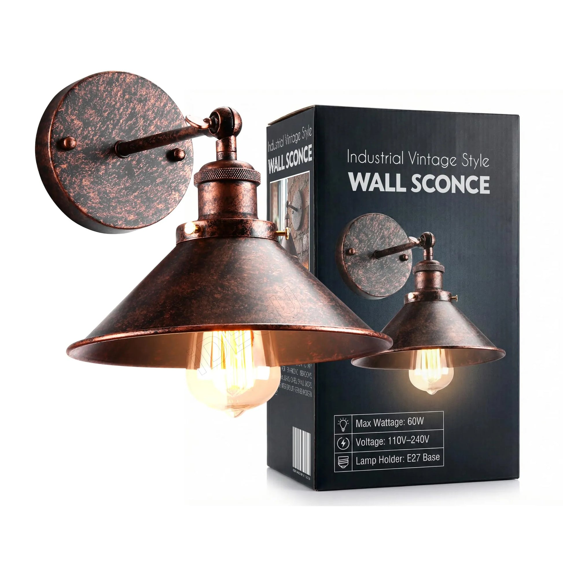 Applique murale de chambre à coucher pour ambiance chaleureuse.