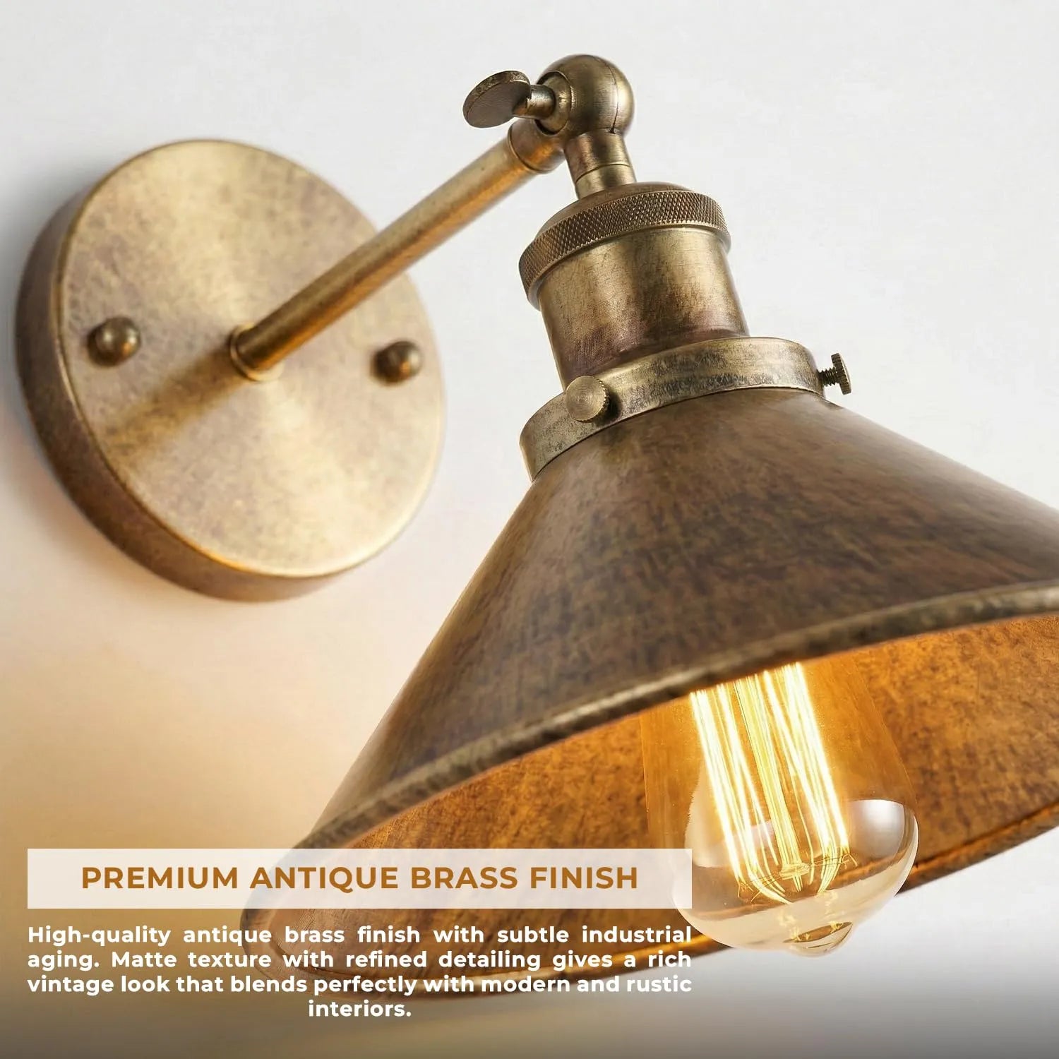 Structure solide en métal de l'applique vintage LEDSone.