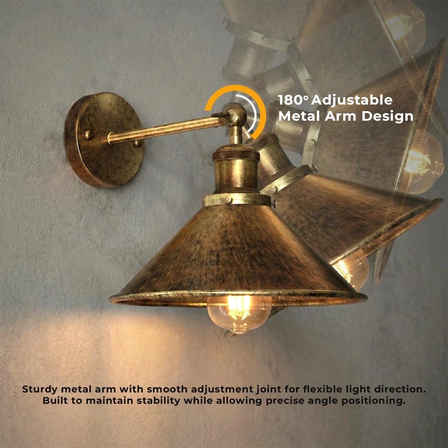 Applique murale design pour une décoration intérieure industrielle.