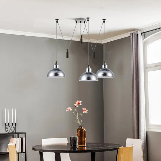 LEDSone Suspension Araignée 3 Ampoules Blanche – Luminaire Design ~1933