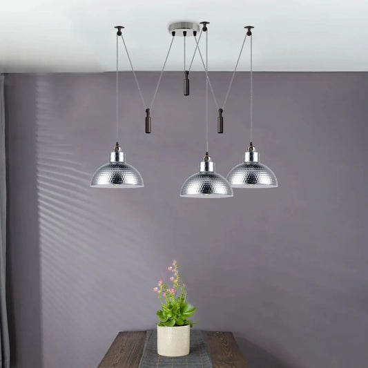 LEDSone Suspension Araignée 3 Ampoules Blanche – Luminaire Design ~1933