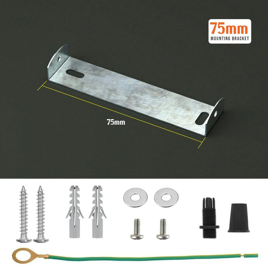 Support de fixation 75 mm pour rosace de plafond – Étrier avec accessoires LEDSone ~1976