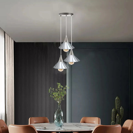 3 Head Pendant Light Fitting