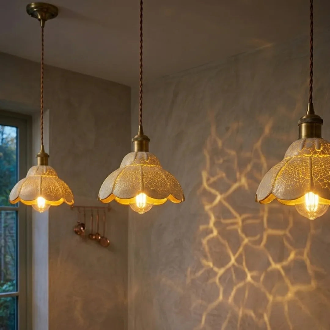 suspension verre design lampe 