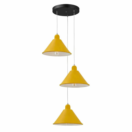 LEDSone Suspension Luminaire Industrielle 3 Lampes - Métal ST64 ~2000